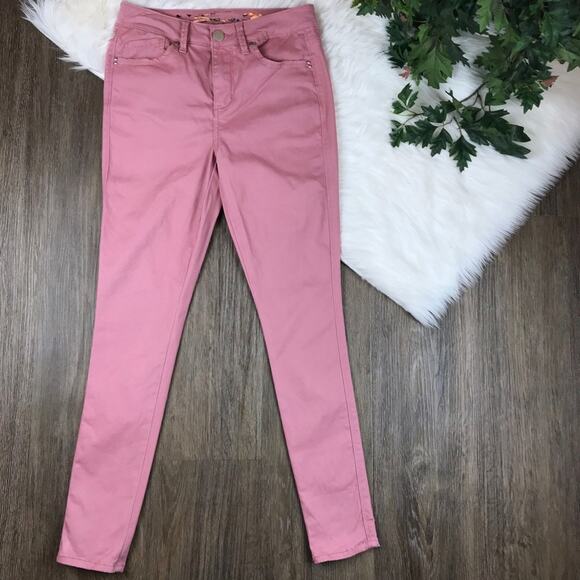 Seven7 Mauve High Rise Skinny Skin Fit Denim Jeans Size 4 - Picture 4 of 8